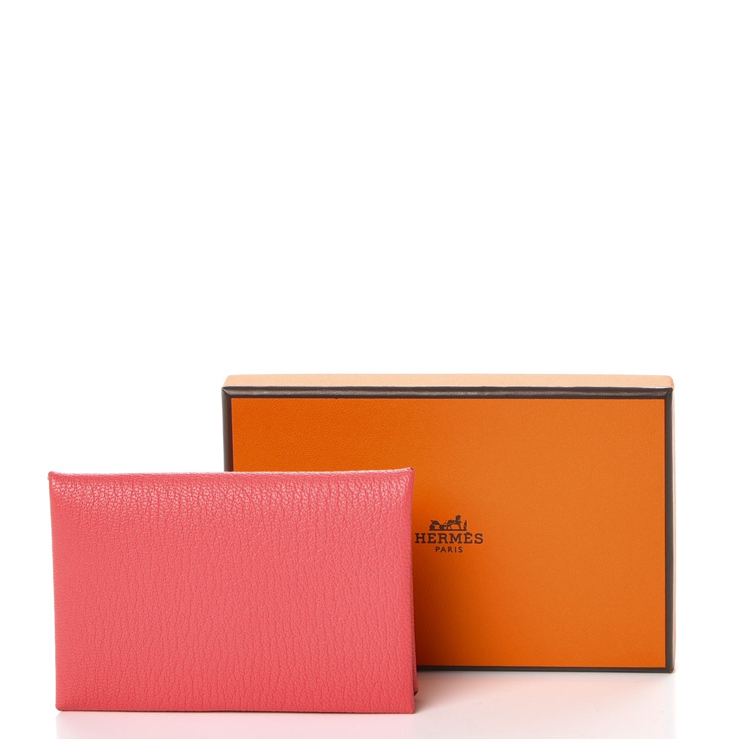 Chevre Mysore Calvi Card Case Rose Lipstick