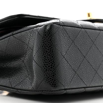 Chanel Caviar Quilted Medium Double Flap Black 9 of 10