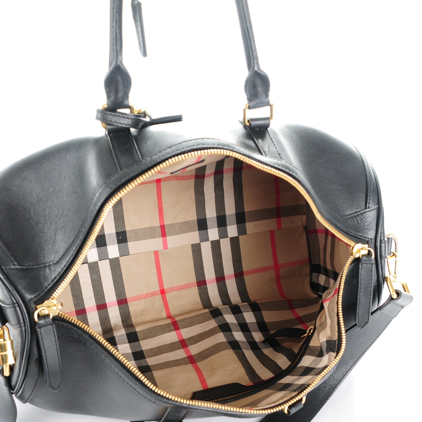 Calfskin Boston Holdall 45 Black