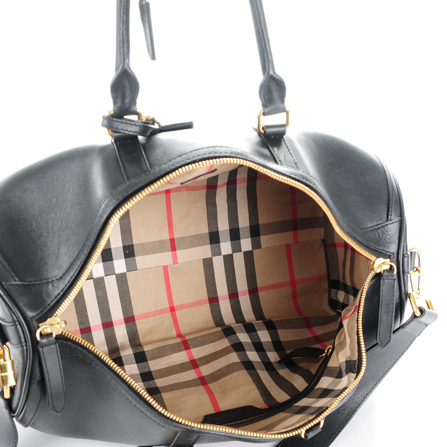 Burberry Calfskin Boston Holdall 45 Black 5 of 9
