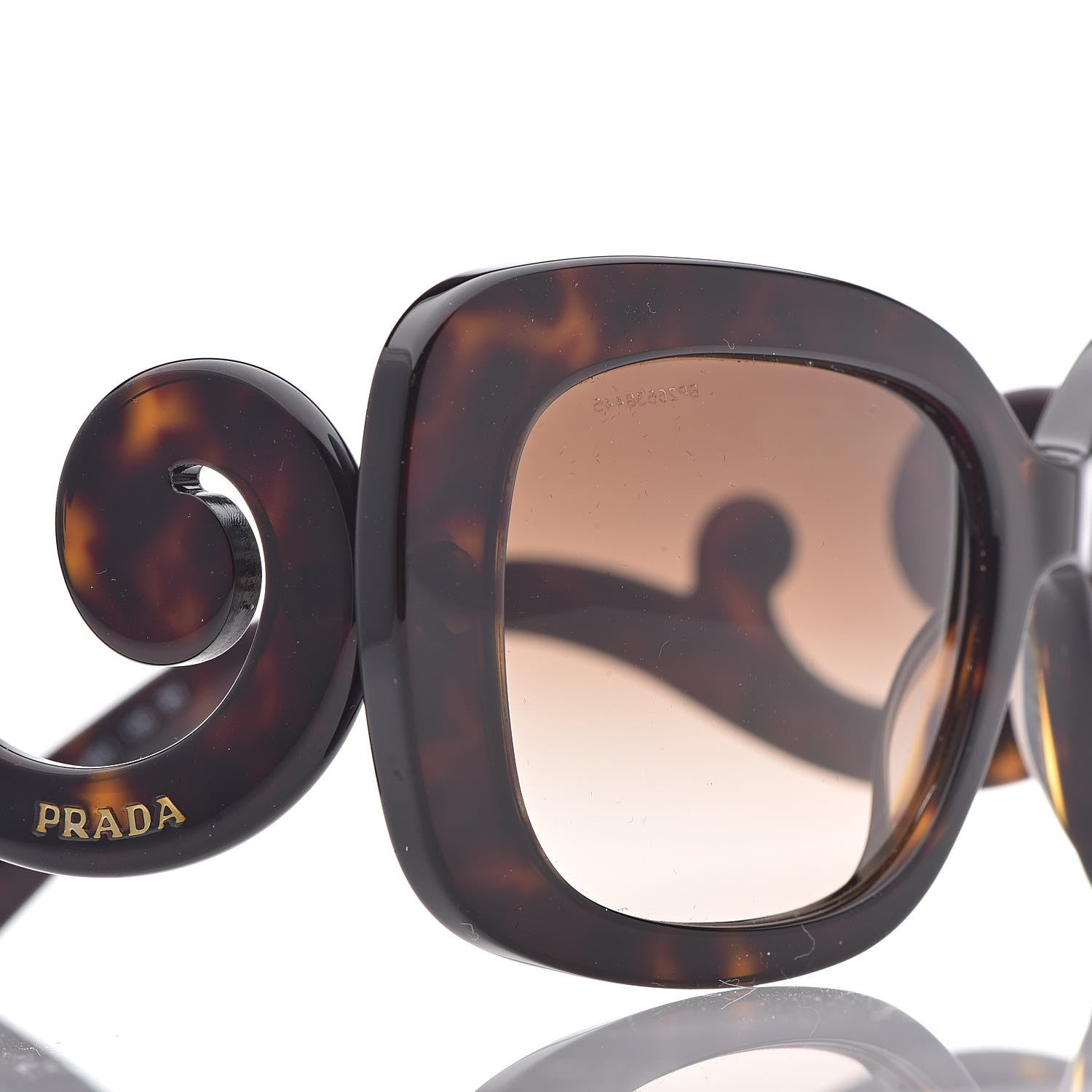 Prada Acetate Baroque Sunglasses SPR 27O Tortoise 7 of 8
