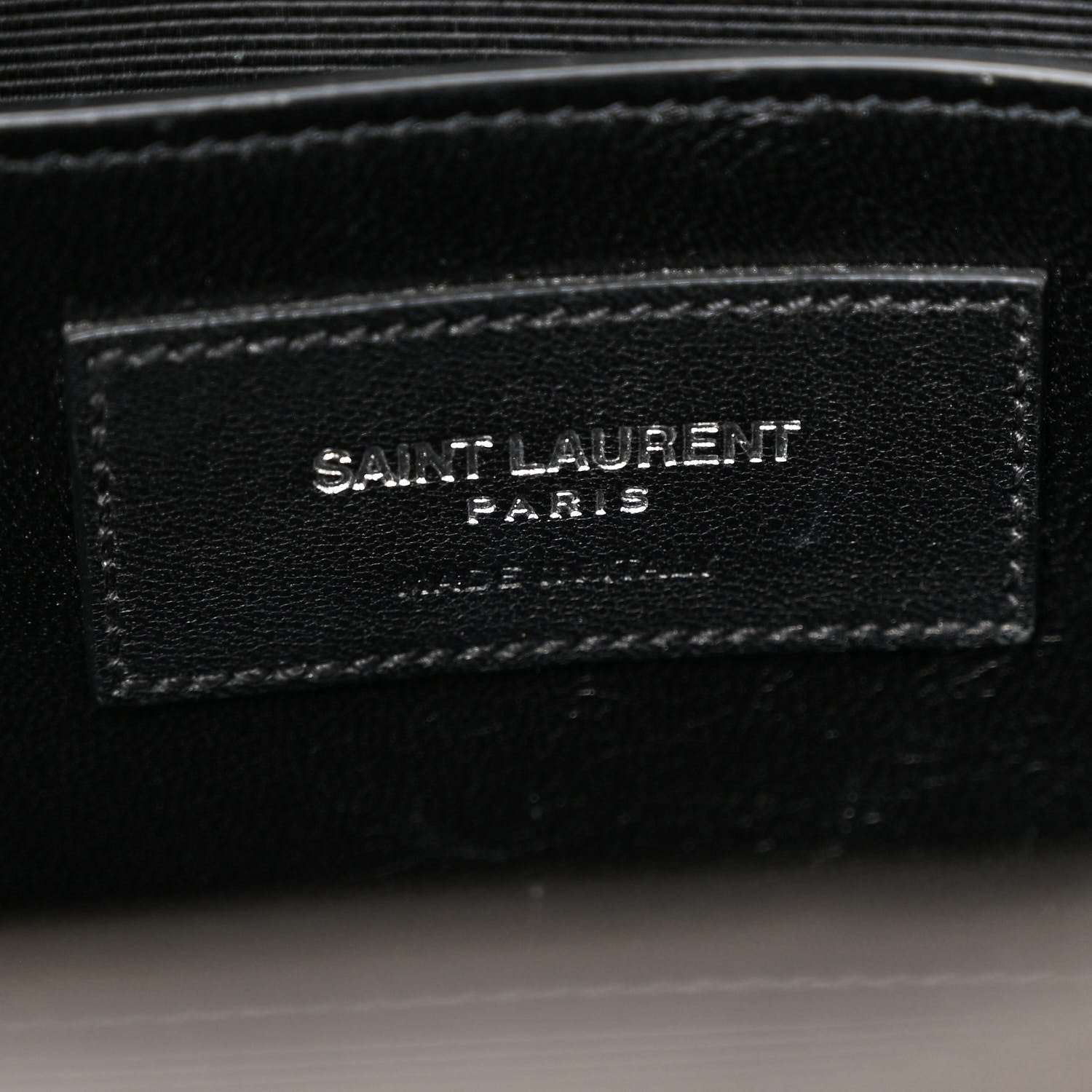 Saint Laurent Sheepskin Matelasse Chevron Monogram Large College Satchel Light Coal 7 of 12