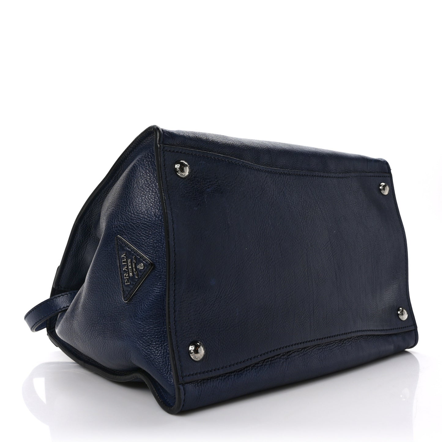 Glace Calf Large Twin Pocket Tote Baltico