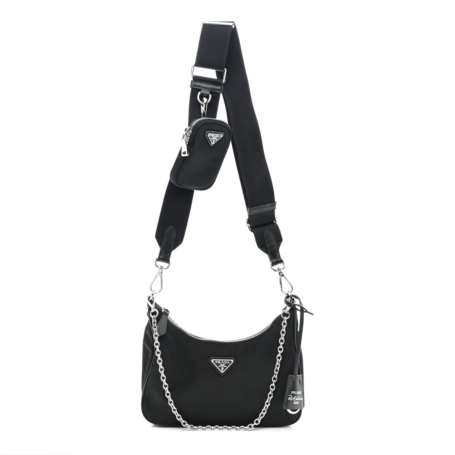 Nylon Re-Edition 2005 Shoulder Bag Black