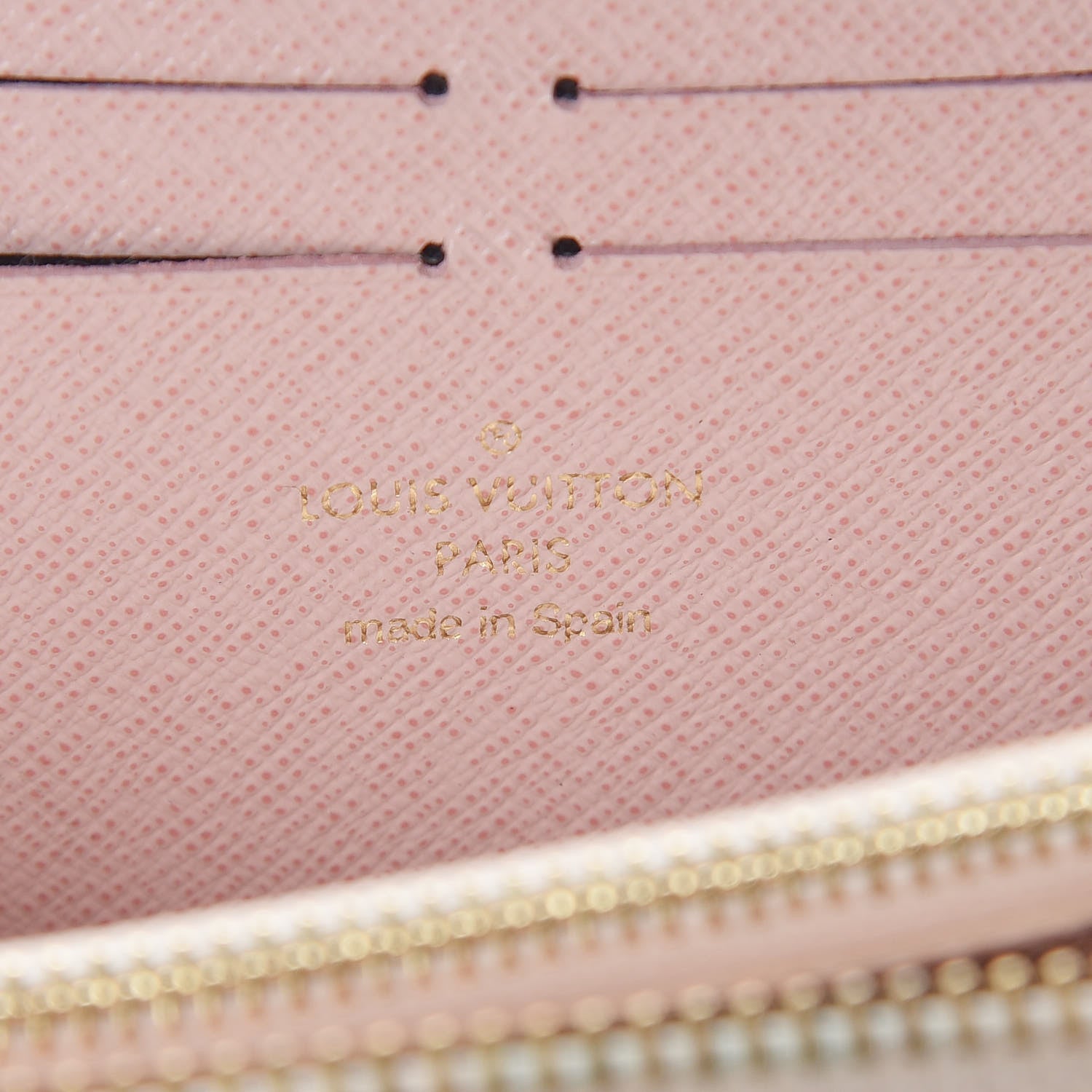 Louis Vuitton Damier Azur Clemence Wallet Rose Ballerine 6 of 12