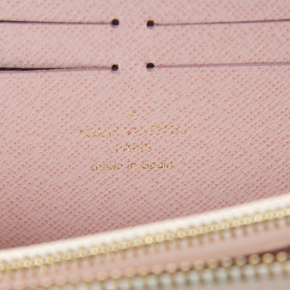 Louis Vuitton Damier Azur Clemence Wallet Rose Ballerine 6 of 12