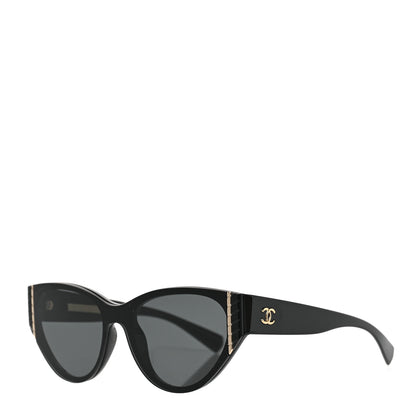 Chanel Acetate Cat Eye Sunglasses 6054 Black 1 of 6