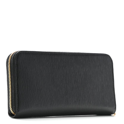Prada Vitello Move Zip Around Wallet Black 3 of 7