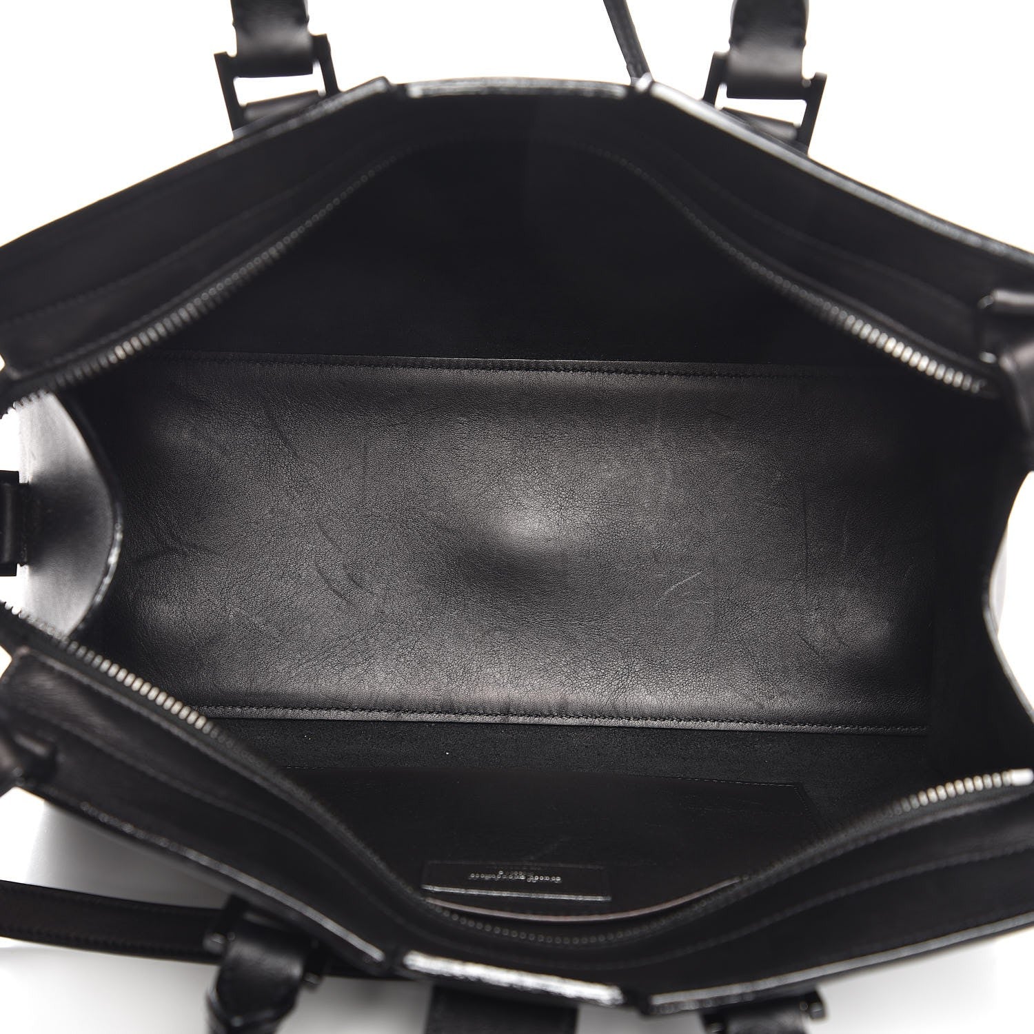 Saint Laurent Smooth Calfskin Small Monogram Cabas Black 6 of 8