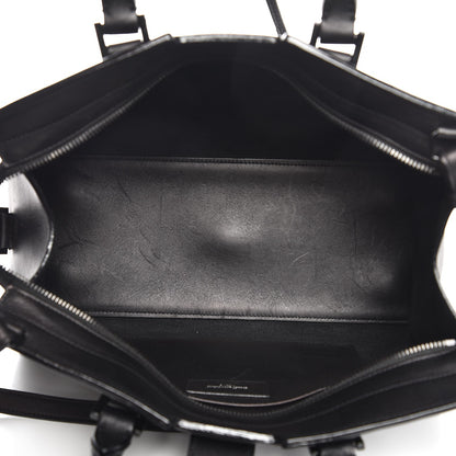 Saint Laurent Smooth Calfskin Small Monogram Cabas Black 6 of 8