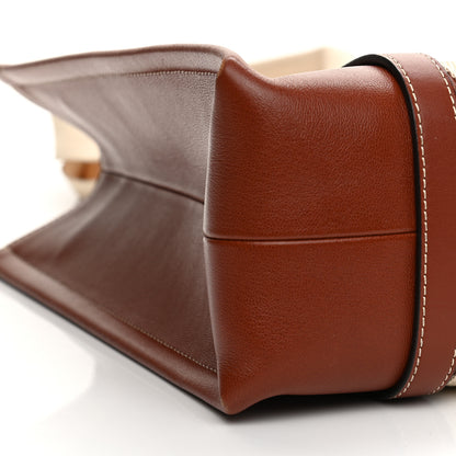 Chloe Calfskin Medium Woody Ribbon Tote Sepia Brown 10 of 12