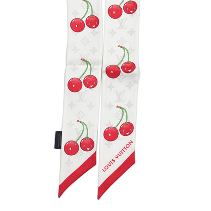 Louis Vuitton LV X TM Silk Monogram Cerises Bandeau White 2 of 3