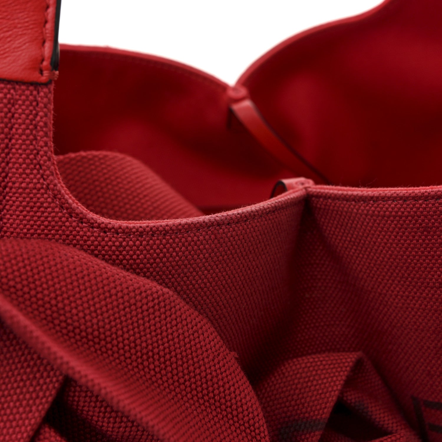 Valentino Garavani Canvas Atelier 02 Bow Edition Small Tote Bag Red 12 of 13