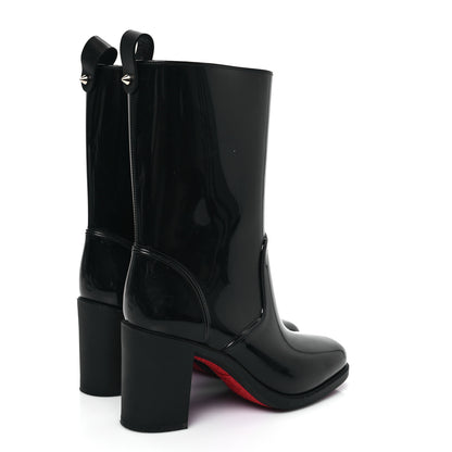 Christian Louboutin Recycled PVC Calfskin Loubirain 70 Boots 37 Black 4 of 7