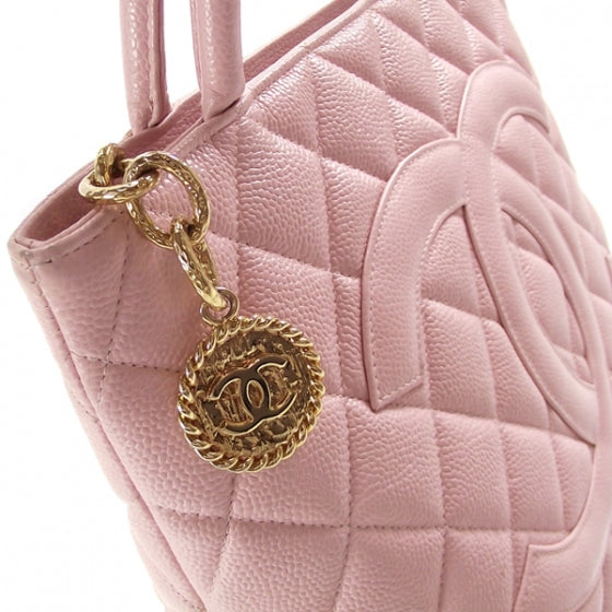 Caviar Medallion Tote Pink