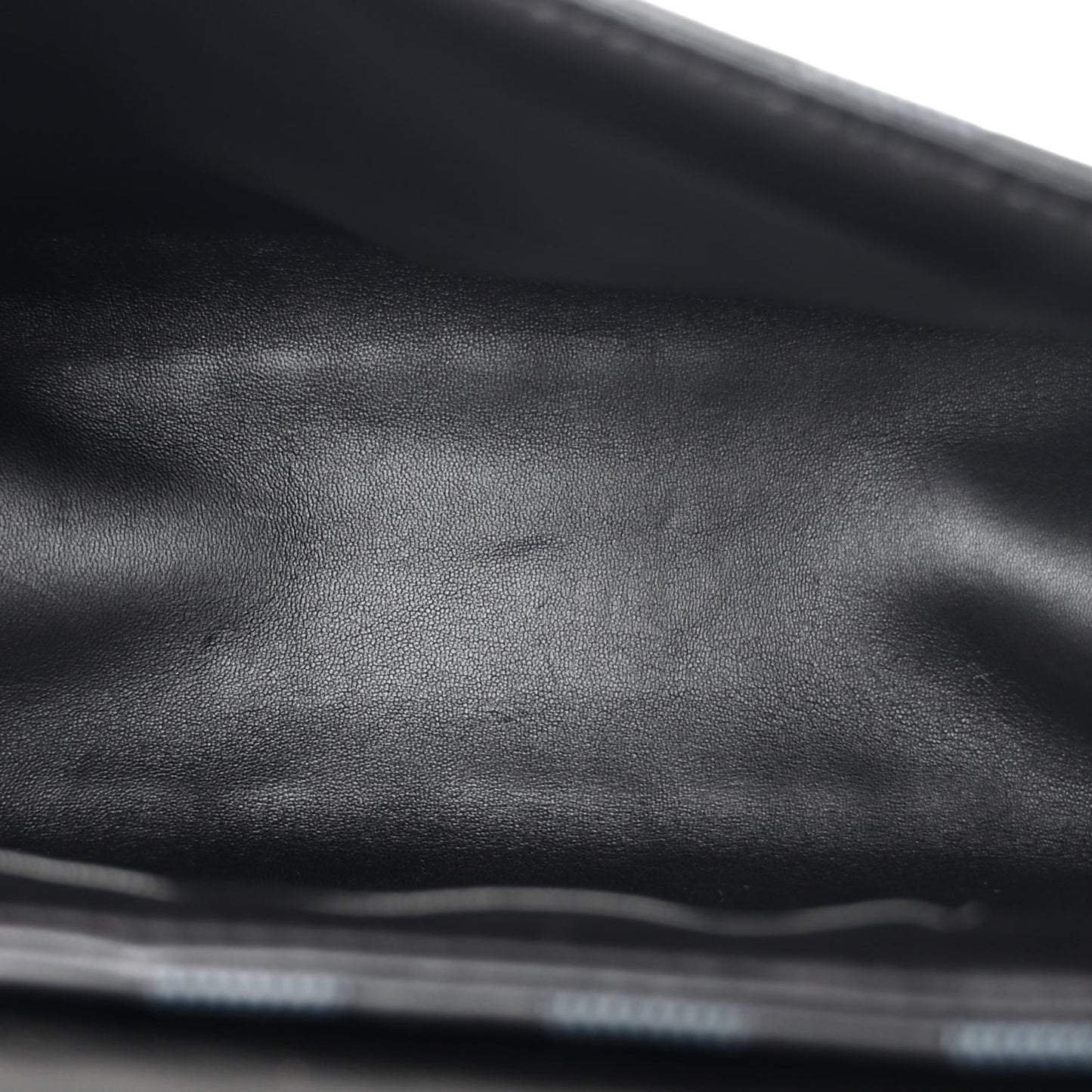 Calfskin Quilted Damier Twist MM Black Anthracite