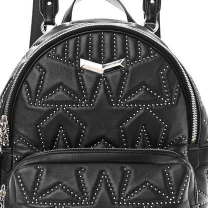 Jimmy Choo Nappa Star Quilted Studded Helia Backpack Black 6 of 11