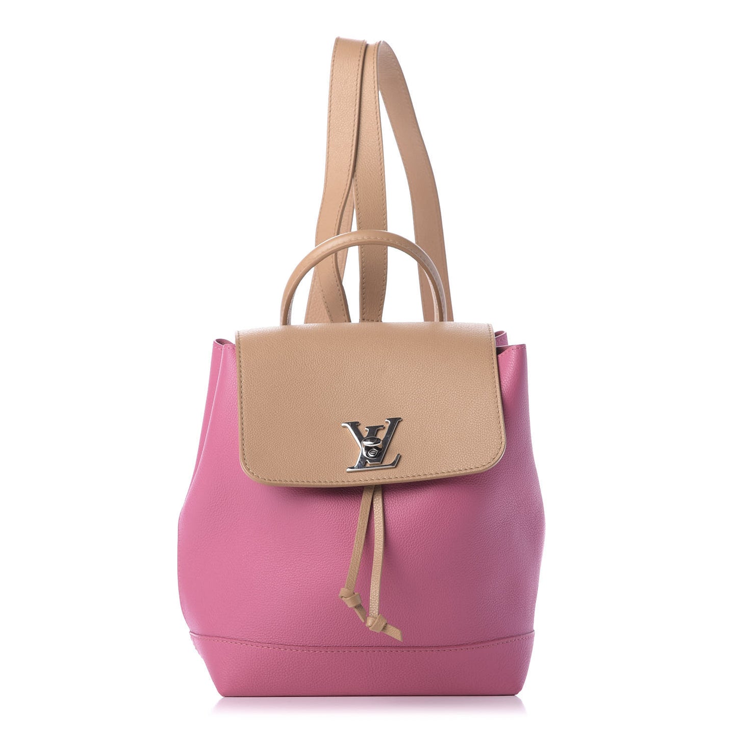 Soft Calfskin Lockme Backpack Pink