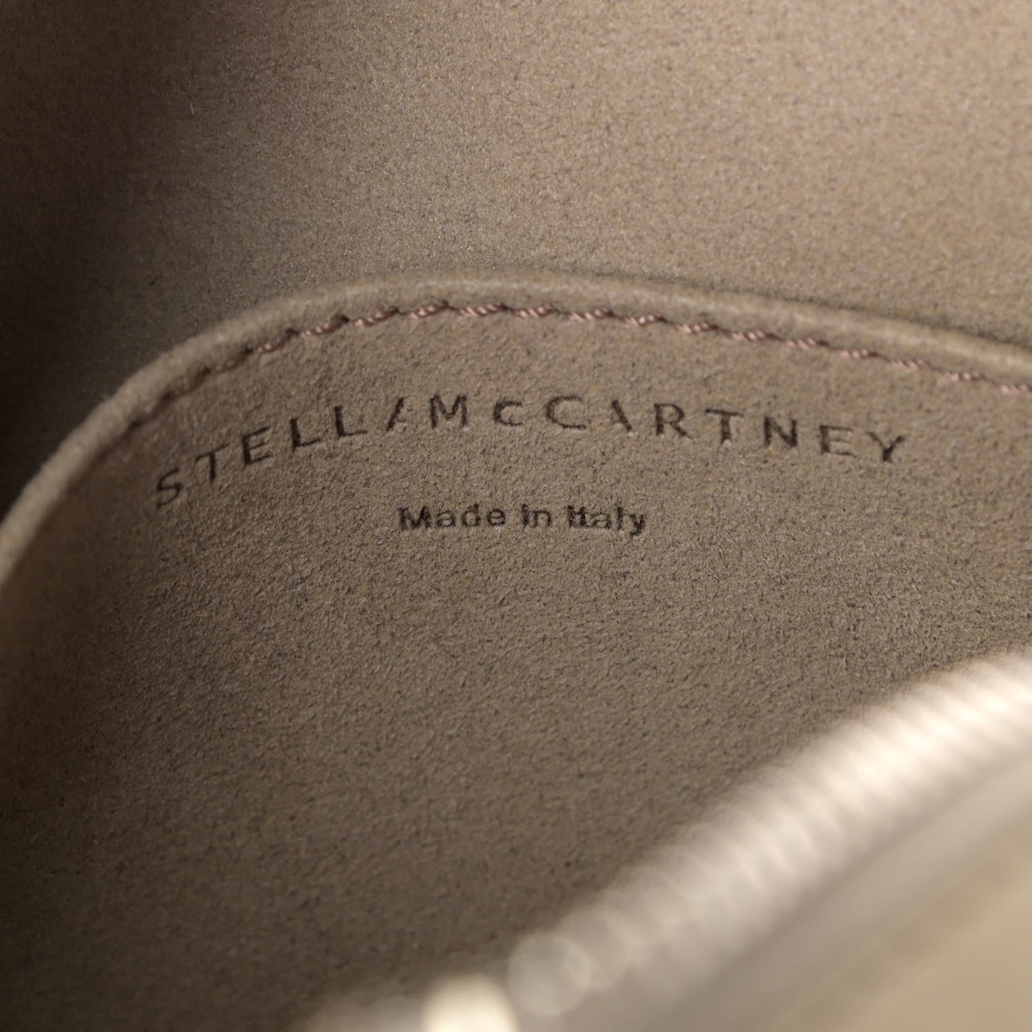 Stella McCartney Eco Alter Nappa Perforated Logo Mini Bag Taupe 6 of 9