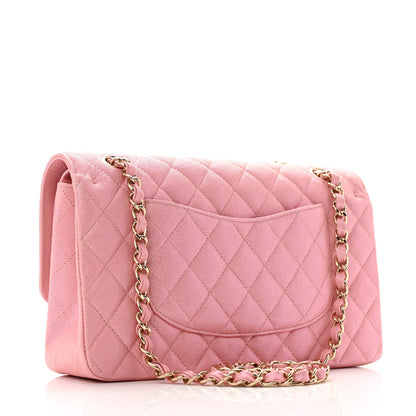 Chanel Iridescent Caviar Quilted Medium Double Flap Rose Pink 3 of 10