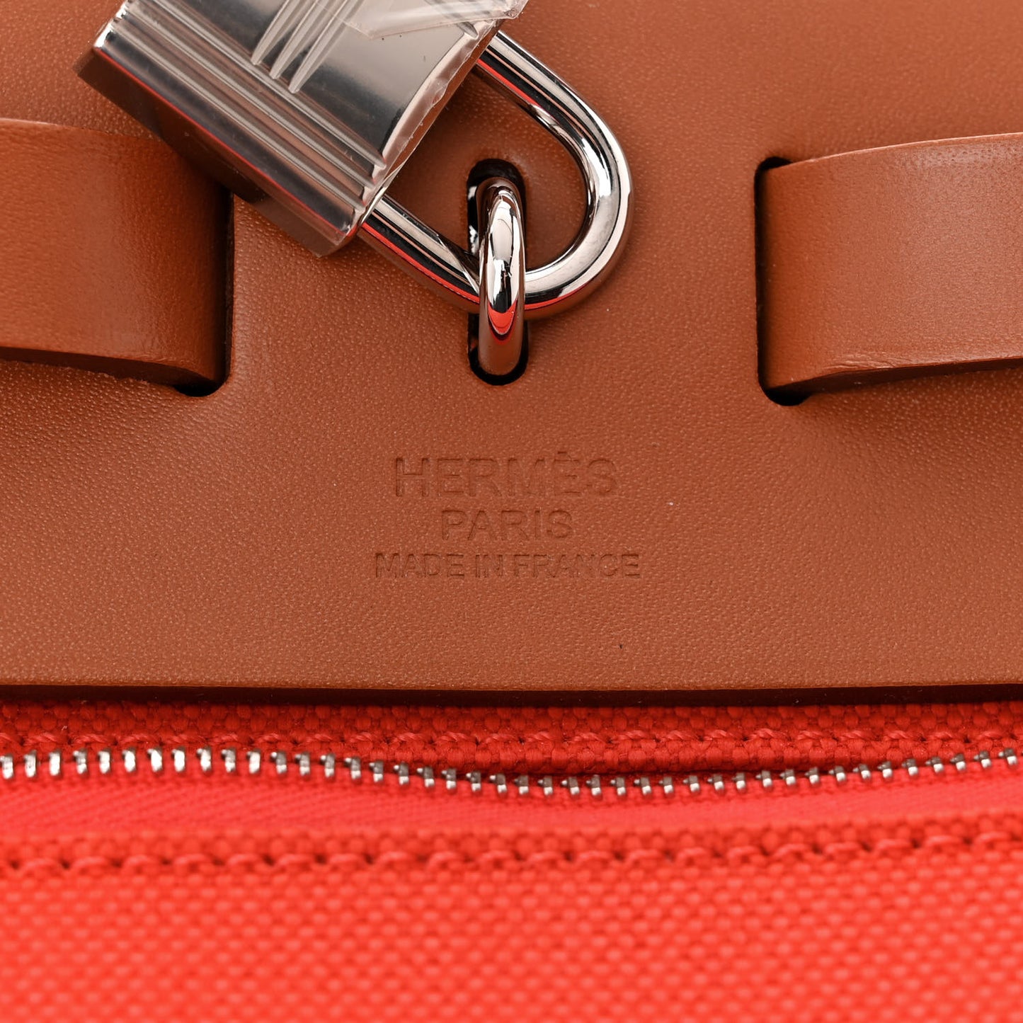 Vache Hunter Toile Herbag Zip 31 PM Capucine Fauve