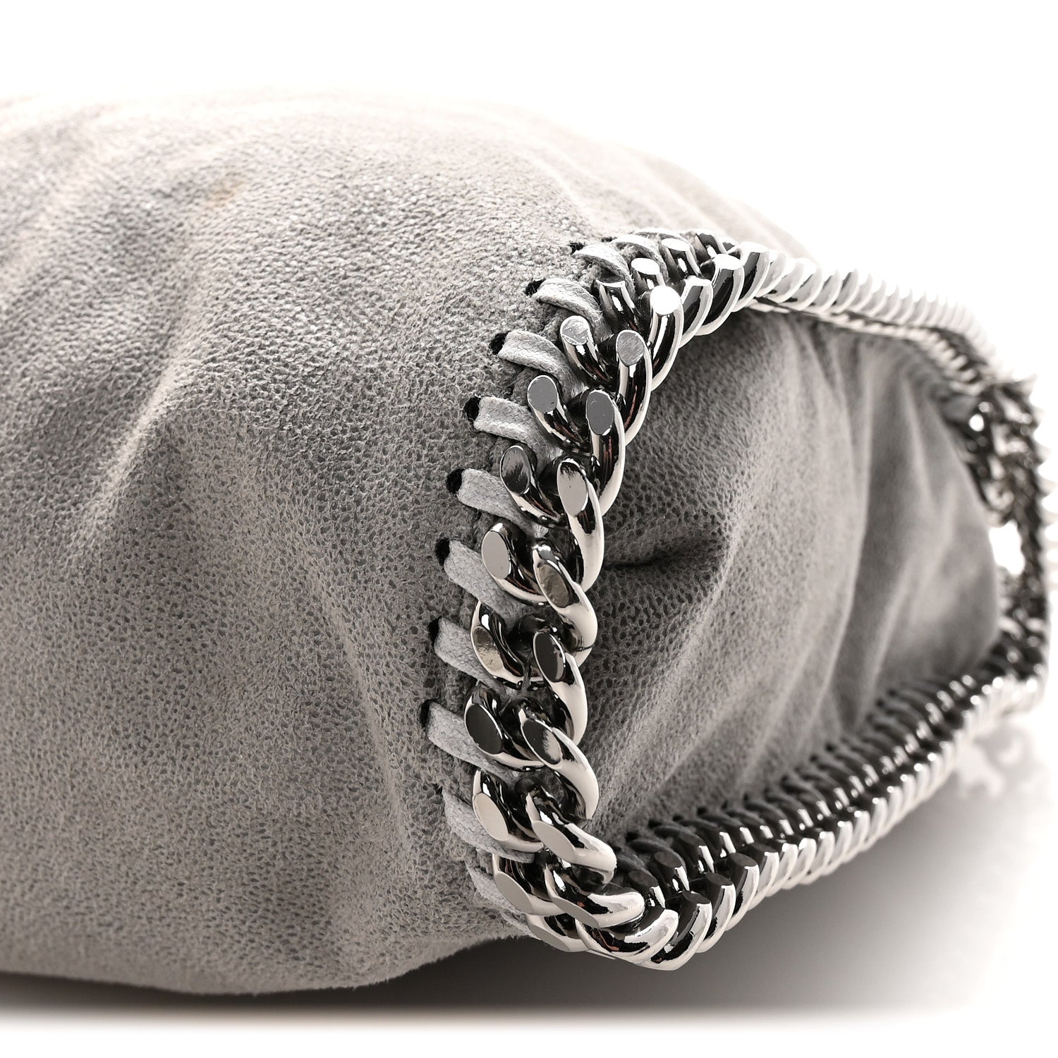 Stella McCartney Shaggy Deer Falabella Fold Over Tote  Light Grey 9 of 9
