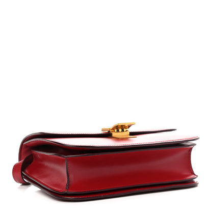 Celine Box Calfskin Medium Classic Box Flap Bag Red 4 of 14