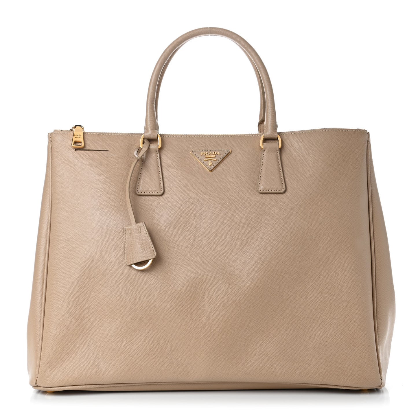 Saffiano Lux Extra Large Galleria Double Zip Tote Sabbia