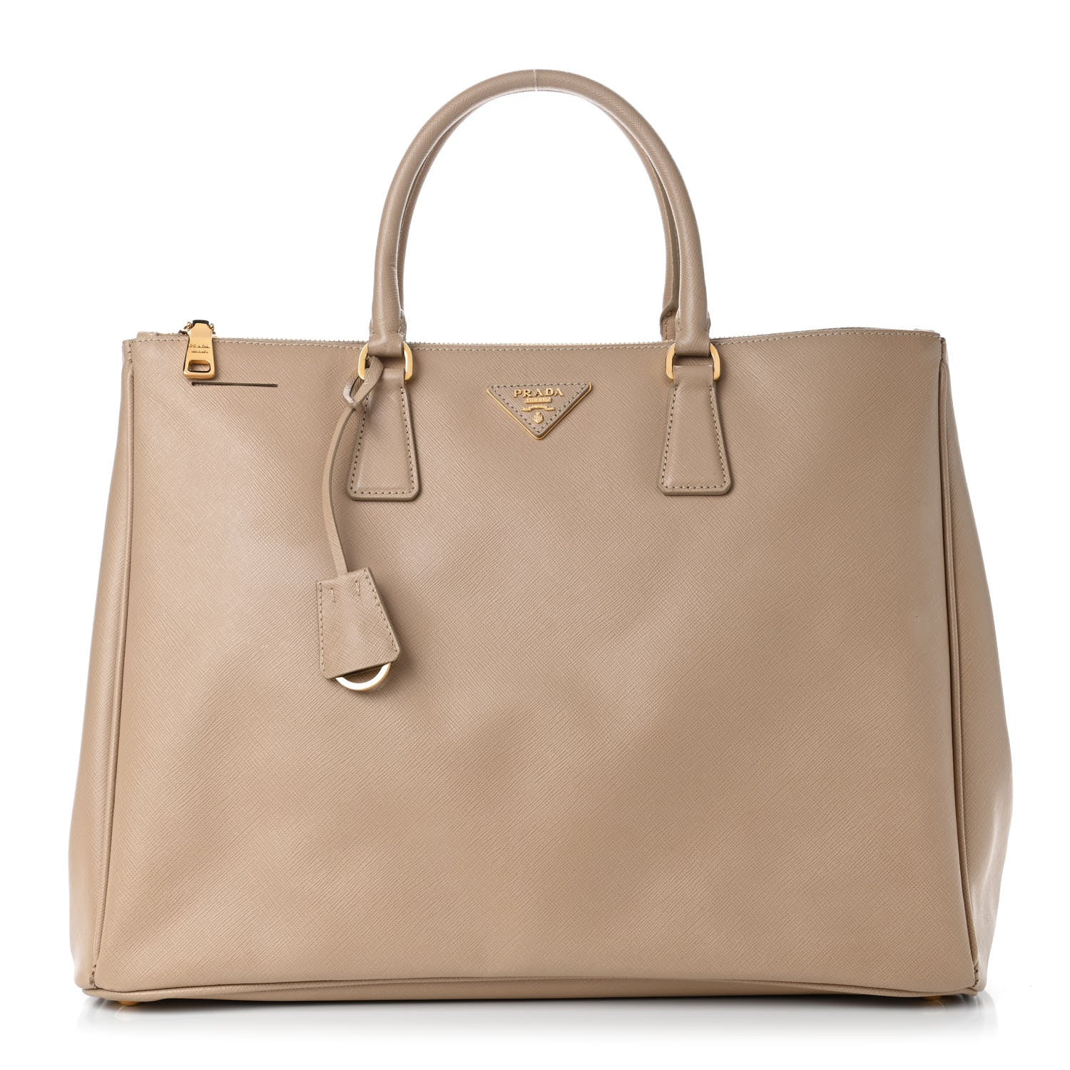 Prada Saffiano Lux Extra Large Galleria Double Zip Tote Sabbia 1 of 7