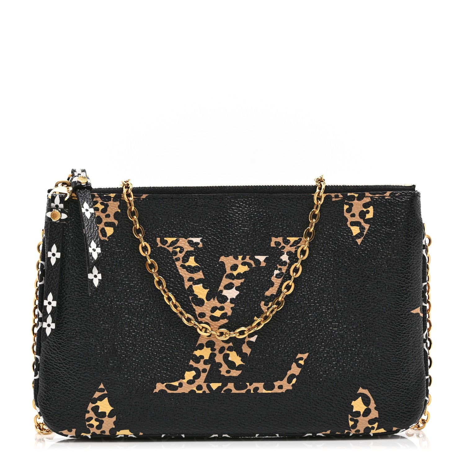 Louis Vuitton Monogram Giant Jungle Pochette Double Zip Black 1 of 11
