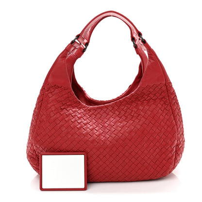 Bottega Veneta Nappa Intrecciato Medium Campana Hobo Red 3 of 11