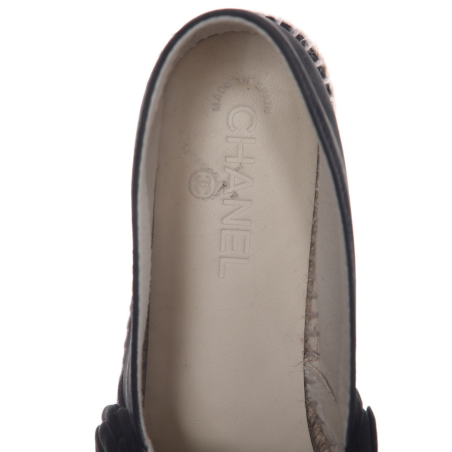 Suede Camellia CC Espadrilles 41 Black