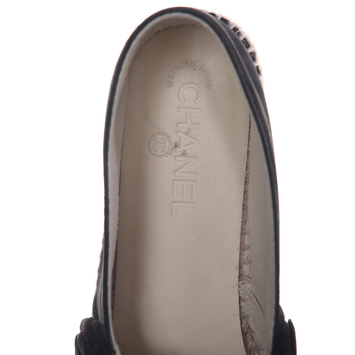 Chanel Suede Camellia CC Espadrilles 41 Black 8 of 9