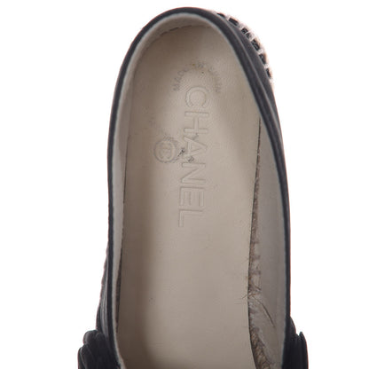 Chanel Suede Camellia CC Espadrilles 41 Black 8 of 9