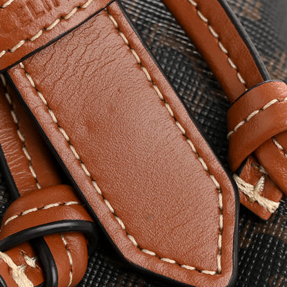 Celine Triomphe Canvas Calfskin Mini Folco Backpack Tan 14 of 15