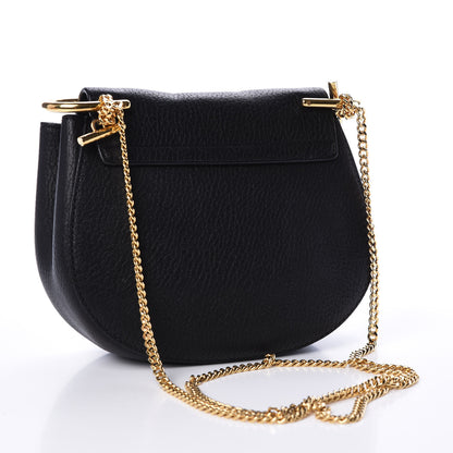 Chloe Grained Lambskin Mini Drew Shoulder Bag Black 2 of 10