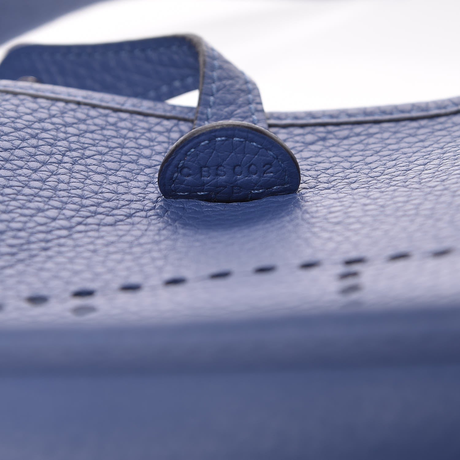 Hermes Taurillon Clemence Evelyne TPM Bleu Agate 8 of 11