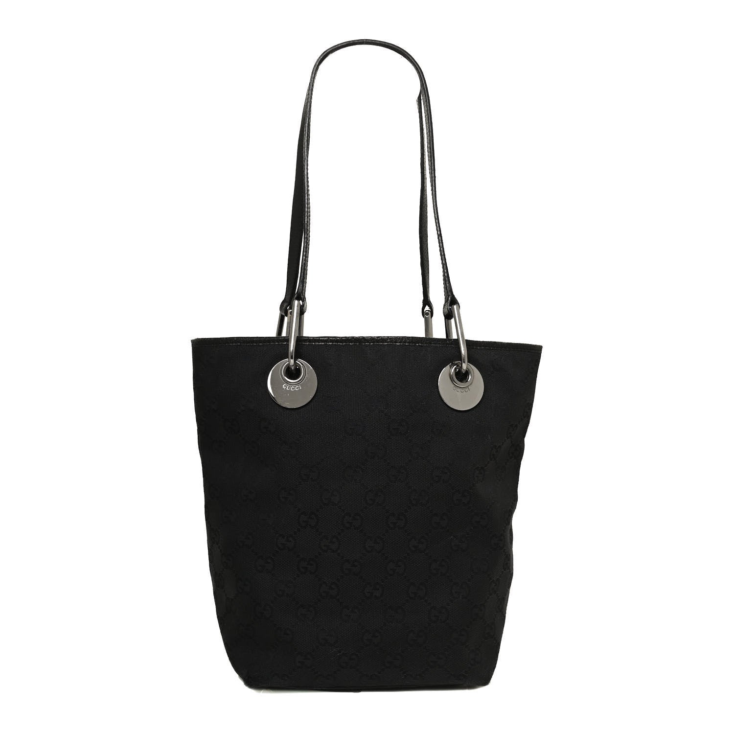 Gucci Monogram Small Eclipse Tote Black 2 of 25