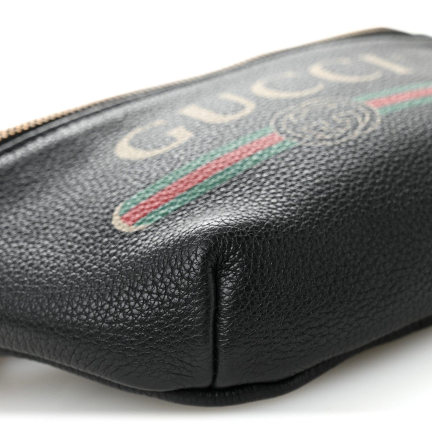 Gucci Grained Calfskin Small Logo Belt Bag Black 9 of 10