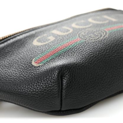 Gucci Grained Calfskin Small Logo Belt Bag Black 9 of 10