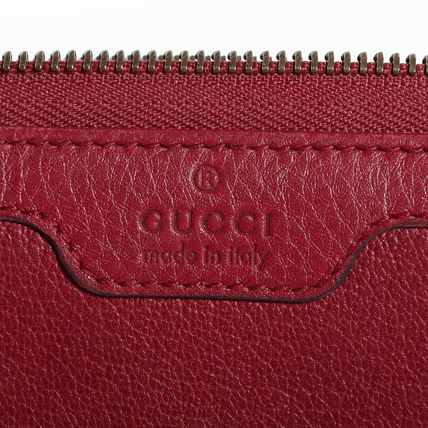 Soft Deerskin Hip Bamboo Zip Around Wallet Raspberry Candy