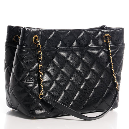 Chanel Soft Caviar Large CC Timeless Tote Black 4 of 16