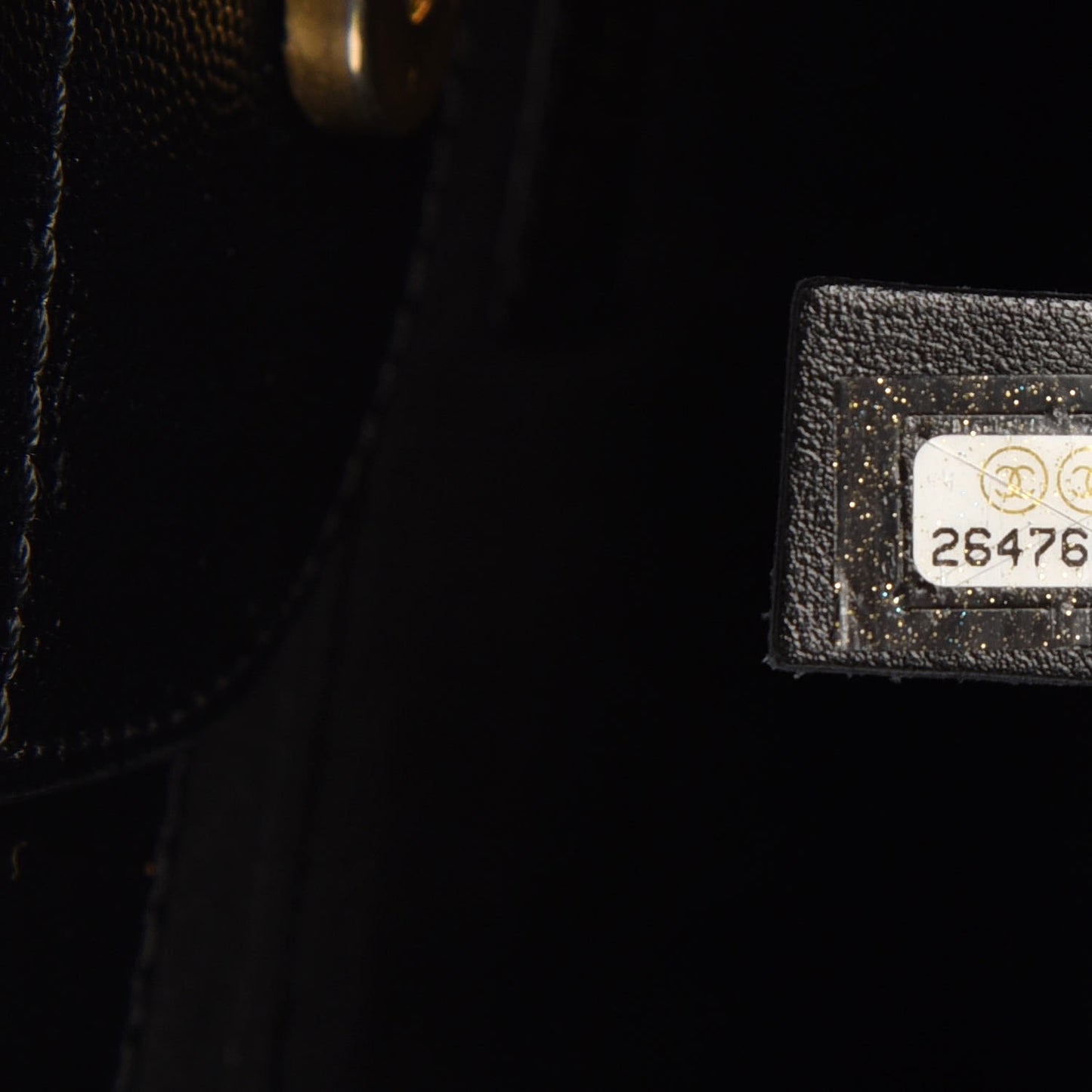 Caviar Medium Studded Deauville Tote Black