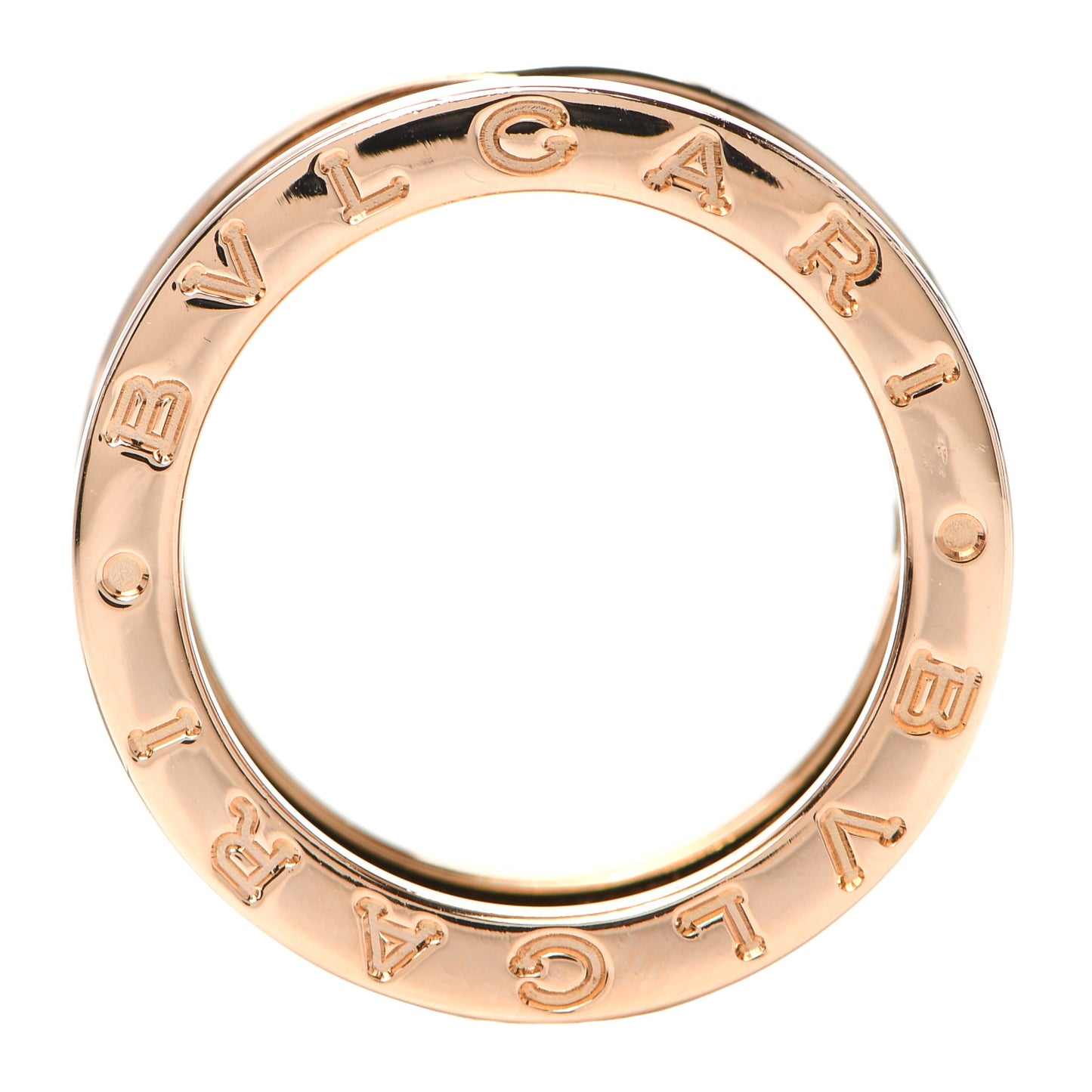 18K Rose Gold B.Zero1 Three-Band Ring 50 5.25