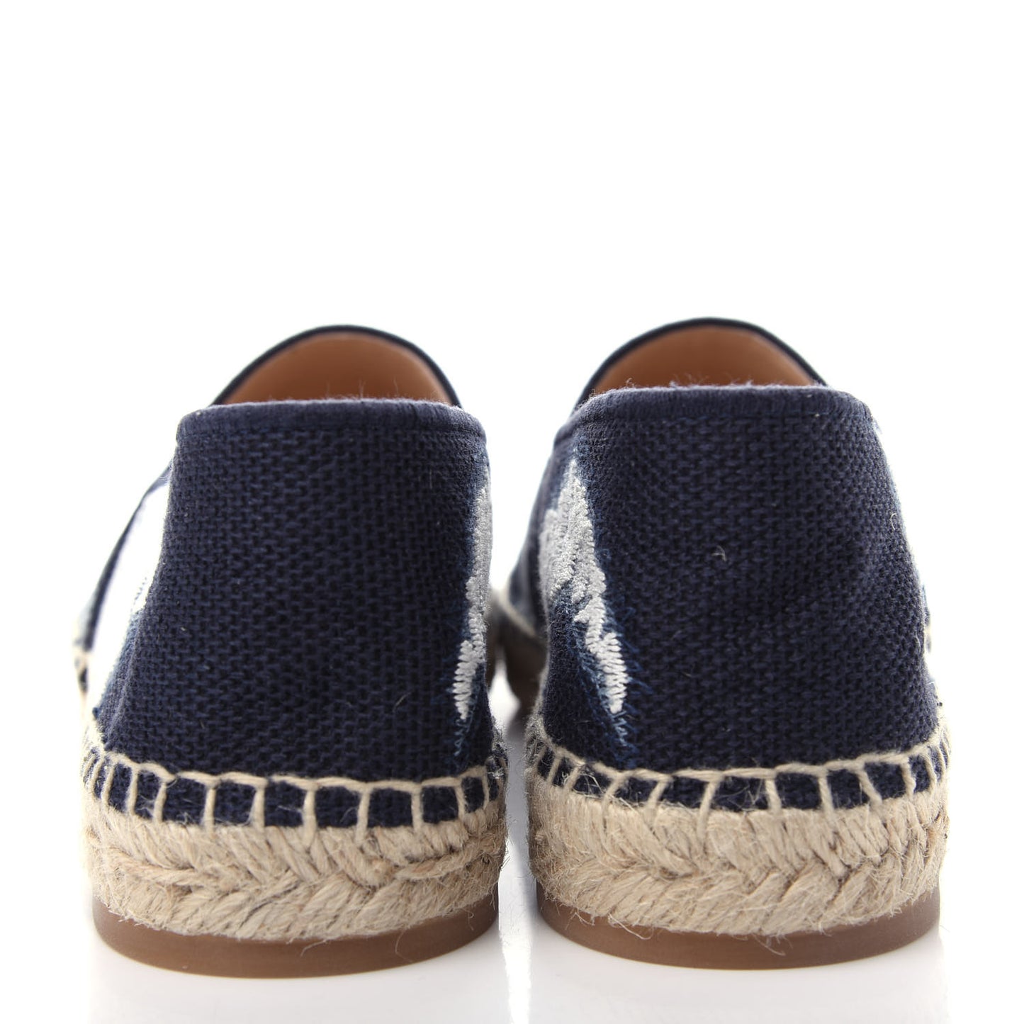 Canvas Tie and Dior Embroidered Granville 15mm Espadrilles 40 Denim