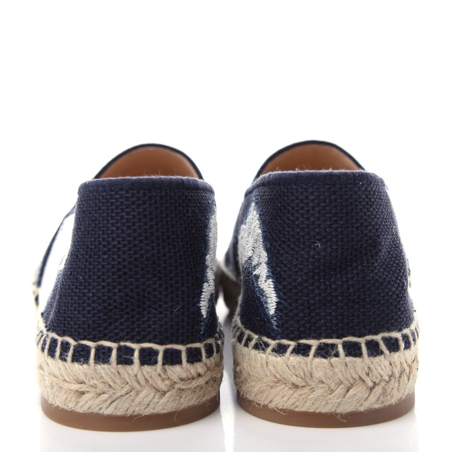 Christian Dior Canvas Tie and Dior Embroidered Granville 15mm Espadrilles 40 Denim 7 of 11