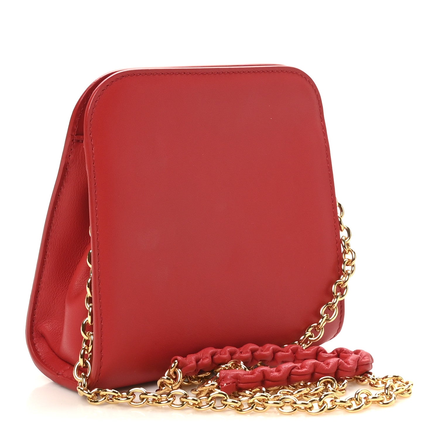 Tom Ford Calfskin Cosmo T Lock Chain Bag Red 3 of 9