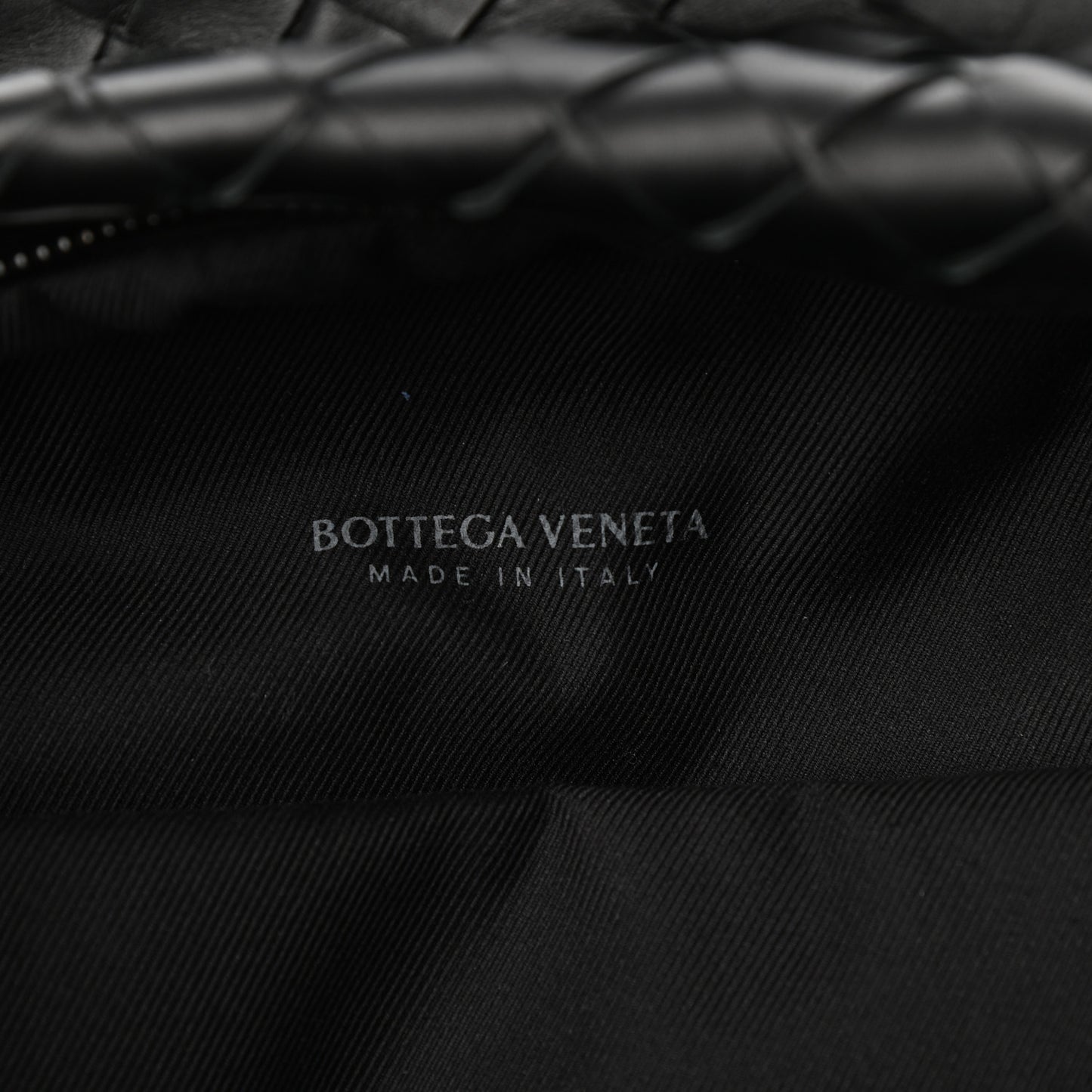 Smooth Calfskin Intrecciato Backpack Black