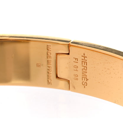 Hermes Enamel Narrow Clic Clac H Bracelet PM White 4 of 5