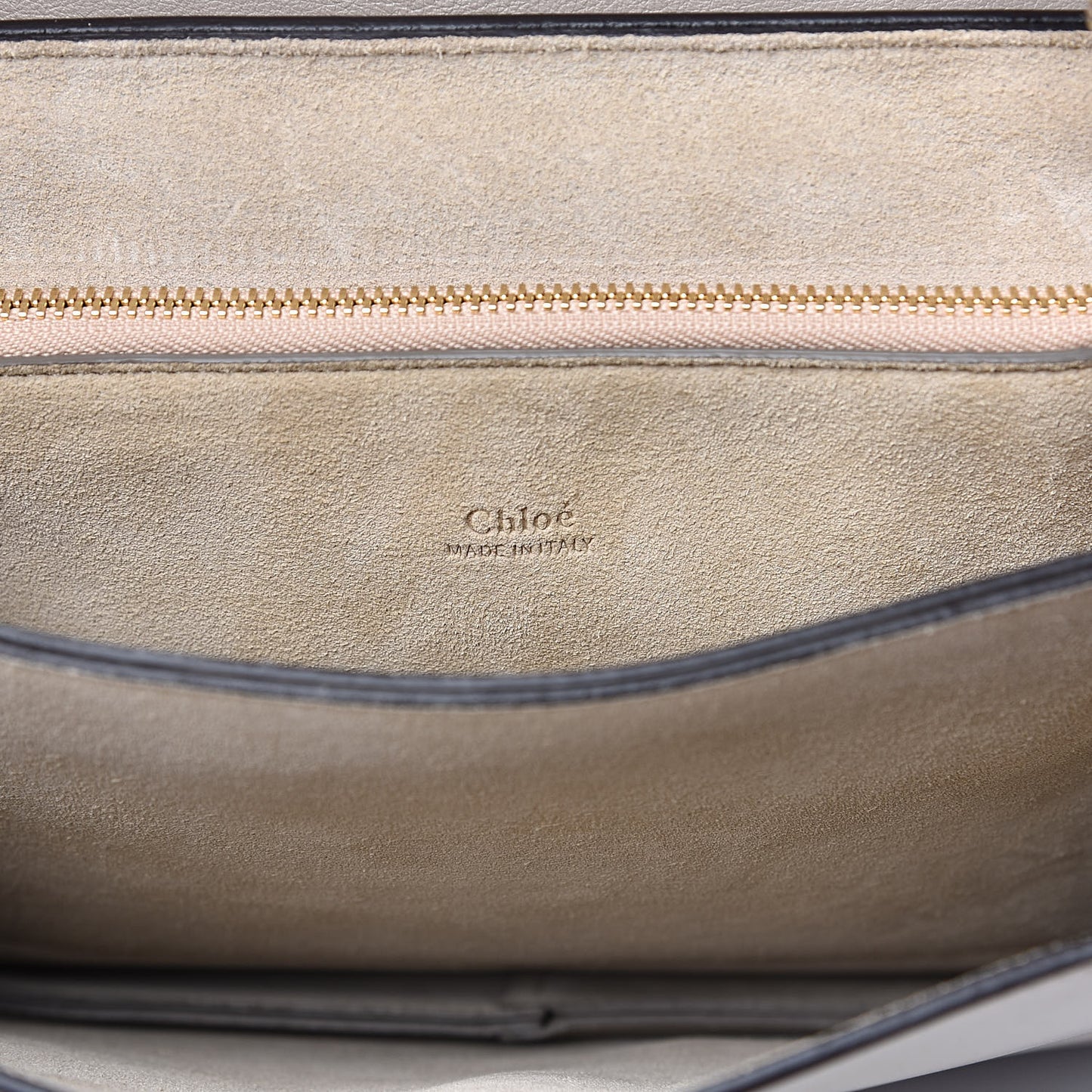 Calfskin Suede Medium Faye Shoulder Bag Motty Grey